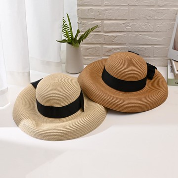 歐式遮陽編織帽-多色任選