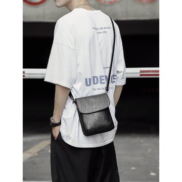 個性手機包男士小挎包休閑皮質男包包戶外運動腰包單肩包韓版潮