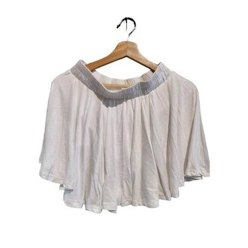 【二手精品 9.9成新】CHANEL香奈兒白色百褶澎澎褲裙(剪水洗標) 編號S349