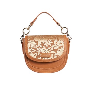 Varied百變換蓋真皮馬鞍包－蕾絲女伶