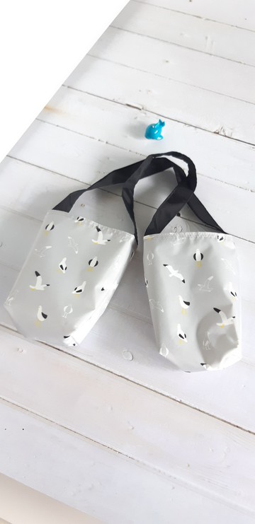 海鷗2用環保防水飲料袋(韓國防水布)-2杯裝可1杯裝