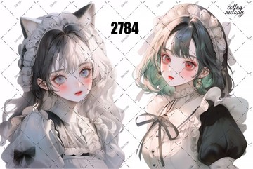 original sticker no.2784 人物貼紙 原創貼紙 原創人物貼紙 裝飾貼紙 cotton melody