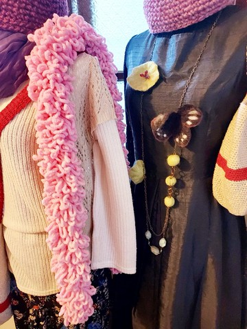 小奢華。金蔥圈圈脖圍