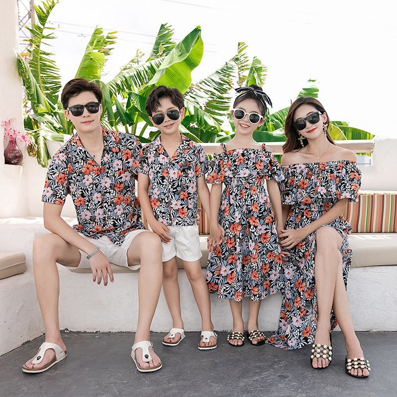 大人 アロハシャツメンズ結婚式親子コーデ親子ペアルック親子お揃い親子ペアアロハワンピースアロハシャツレディース二枚 Y0u9uq768b ファッション Ststephensforest Org