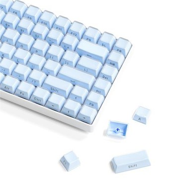 XVX《水晶果凍藍》雙色注塑西班牙俄日韓文小語種鍵帽亞馬遜跨境