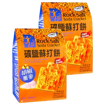 正哲生技 礦鹽蘇打餅 胡椒蕎麥 純素  380g  2袋