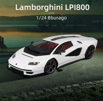 預購【遊戲家】遊戲家 Lamborghini Countach LPI800-4 1:24 模型車合金汽車模型