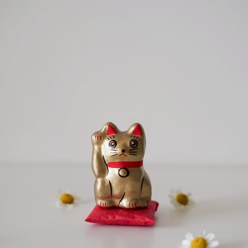 【Yourtableware】禮物獨家 日本 迷你招財貓 和紙擺飾 金色招財貓 喬遷禮 新居落成 賀開業