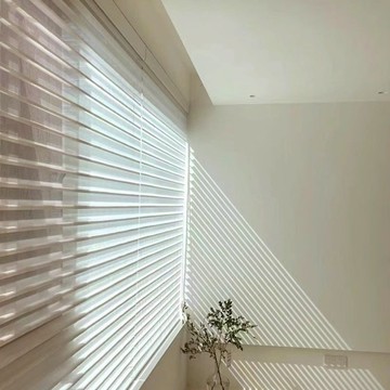 【台灣公司 可打統編】 現代香格里拉簾百葉窗遮光窗簾書房辦公室電動衛生間簡約卷拉式 y7152