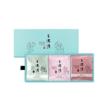 【三角立體茶包禮盒】臺灣尋香茶語組15入(梔香烏龍、蜜香紅茶、金萱烏龍各5入)-王德傳