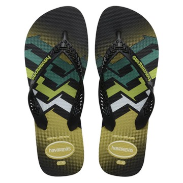 havaianas 哈瓦仕 男款 夾腳拖 Top Max 黑/綠 4146929-0090