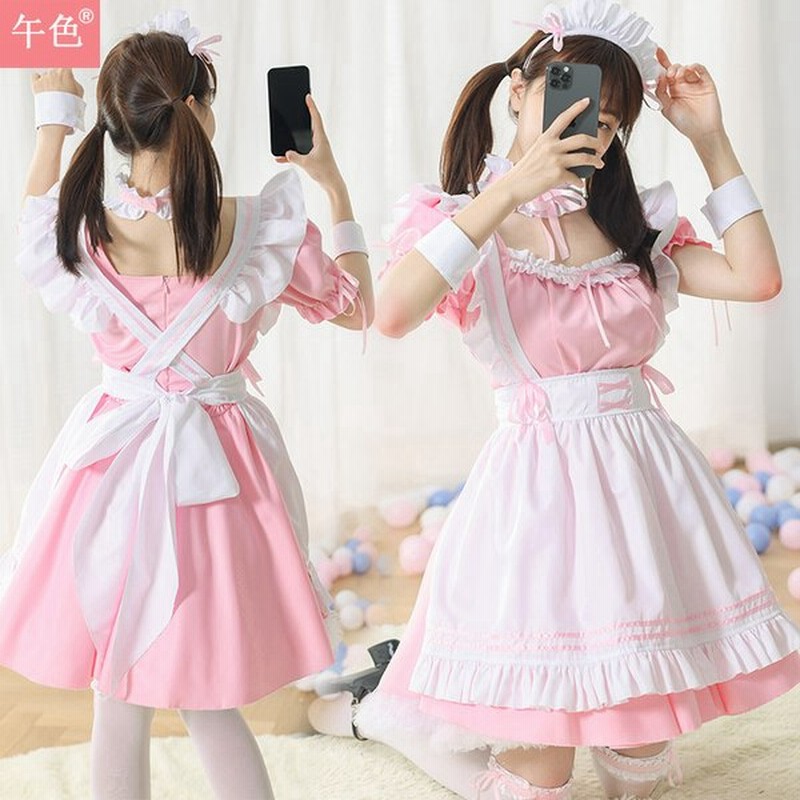 メイド 服 ロリータ ゴスロリ ゴシック 上質 ワンピース ハロウィン 仮装可愛い カチューシャ付きコスプレ蝶結ぶ パーティー イベント カフェ 学園祭 文化祭 通販 Lineポイント最大0 5 Get Lineショッピング