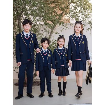 61英倫西裝校服西服套裝小學生班服兒童演出服春秋裝幼兒園園服