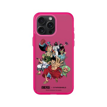 iPhone 15 Pro Max Clear 粉漾桃 - 航海王 One Piece - 和之國系列-草帽海賊團