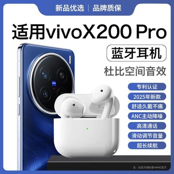 （爆款熱賣）（國際精品）【免運】適用vivox200pro耳機vivo無線x200pro智能mini降噪運動半入耳