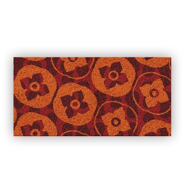 【好物良品】60x120cm_長形款過年新春開運可剪裁玄關絲圈刮泥地墊-好柿花生