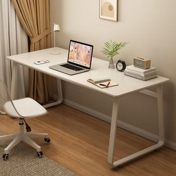 【匠俱】極簡電腦桌120x60x75cm 書桌 家用奶油風電腦桌 小型臥室辦公桌 現代簡約長方形臺式巖板電腦桌