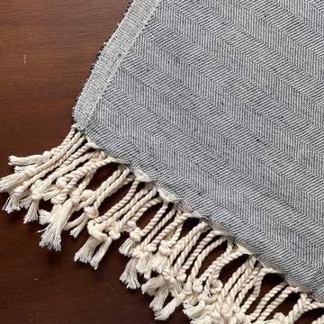 布爾丹手工織巾 - 樸素-綠 - 土耳其