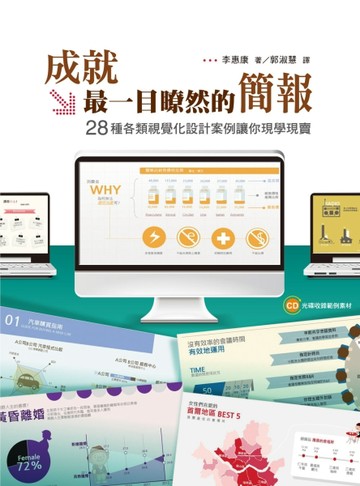 成就最一目瞭然的簡報：28種各類視覺化設計案例讓你現學現賣[二手書_良好]