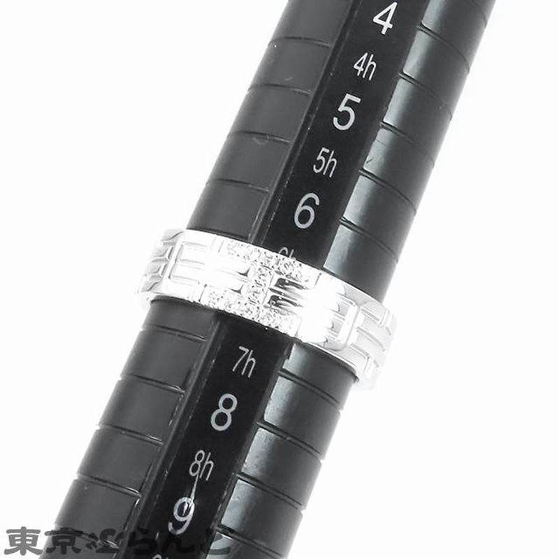 エルメス HERMES キリム リング K18WG ダイヤモンド #47 7号相当