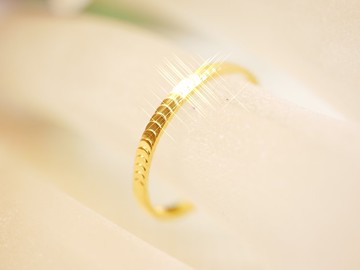 黃金戒指-造型線戒-黃金9999活口戒