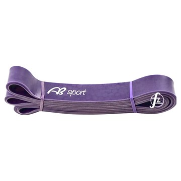 ABSPORT 45~100LB阻力帶 100%天然乳膠 超彈性  3.2cm  紫色  1條
