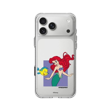 iPhone 17 Pro Max Clear Case（相機按鈕） 透明 - 迪士尼-公主系列 Disney Princess - 公主專屬系列-小美人魚 愛麗兒