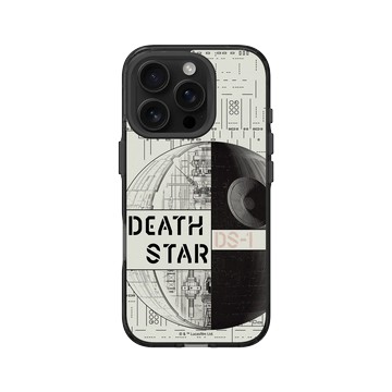 iPhone 16 Pro Clear 酷墨灰 - 迪士尼-星際大戰 Star Wars - 星際大戰 – 死星全幅結構圖