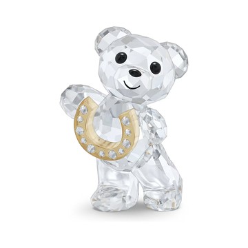 SWAROVSKI 施華洛世奇 Kris 可愛小熊幸運馬蹄造型水晶擺飾(5720459)