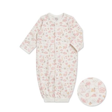 花徑小兔長袍妙妙裝(美麗諾羊毛布)