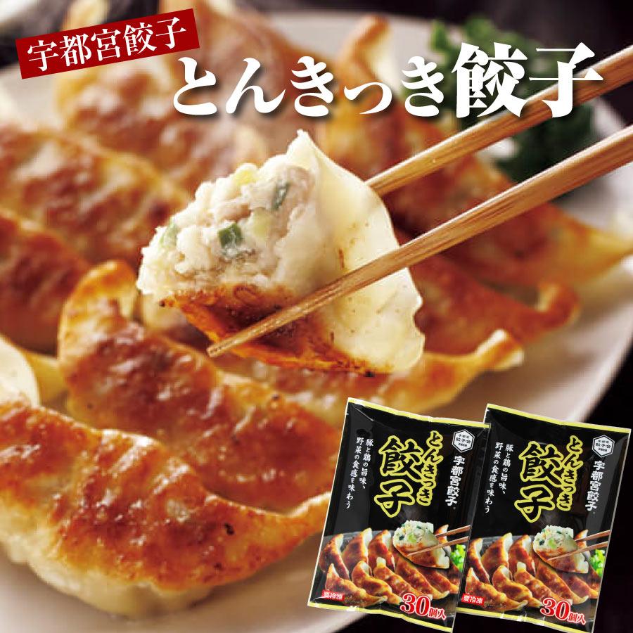 とんきっき餃子(30個入り) 2袋 冷凍（送料無料）