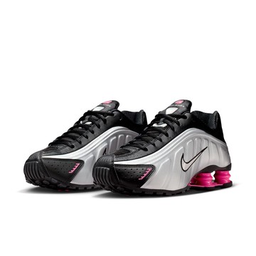 NIKE SHOX R4 女休閒鞋 銀黑-AR3565012