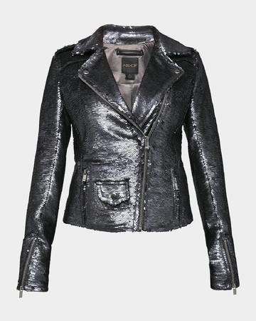 Lullaby Sequined Moto Jacket