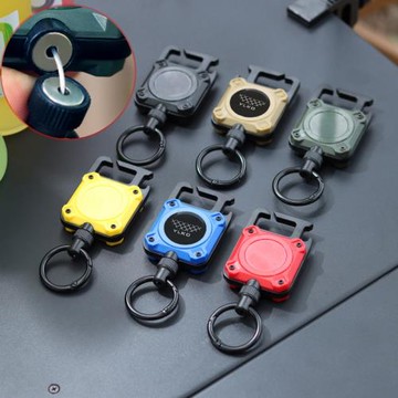 YLKO易拉扣伸縮扣戰術工具掛鉤背包帶磁吸失手掛扣扣掛繩金屬扣