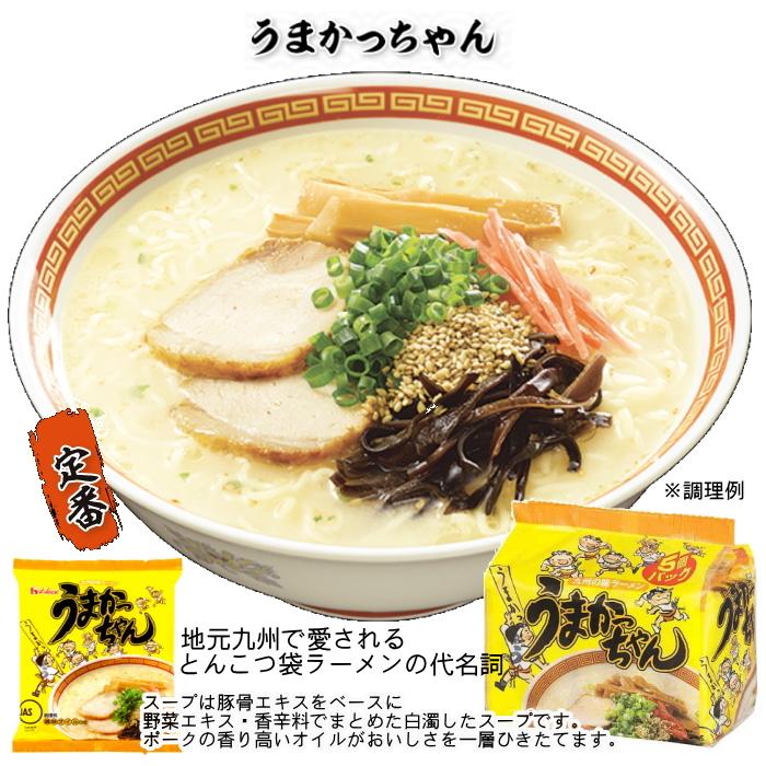 ☆8 ハウス食品 うまかっちゃん 5食入・からし高菜 5食入・熊本 香ばしにんにく風味 5食入×各2個パック 合計6個パック(30食)セット