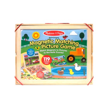 Melissa&Doug 瑪莉莎 益智木質磁鐵貼 場景創作遊戲板  1組  119pieces
