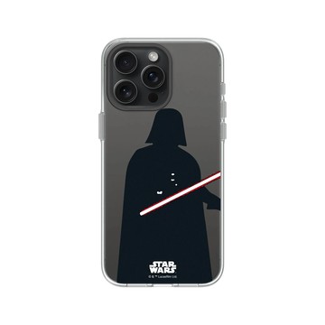 iPhone 15 Pro Max Clear 透明 - 迪士尼-星際大戰 Star Wars - 黑武士-剪紙系列