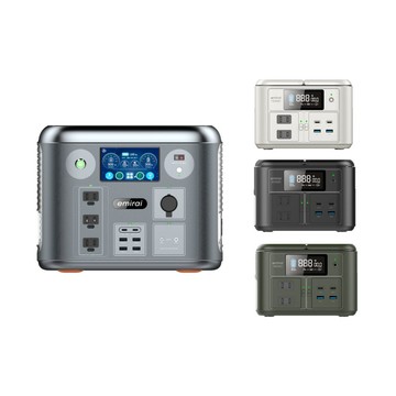 Mirenex 官方直營｜emirai 次世代行動電站EMR1500(太空灰) + 儲能小瓦力 Pro 組合