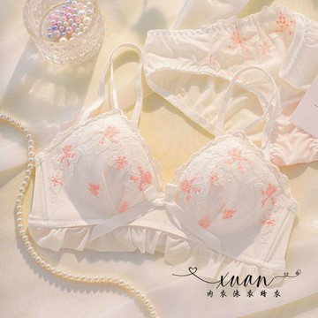 Xuan♥純欲課代表 內衣女小胸聚攏薄款無痕少女無鋼圈夏季顯大文胸套裝