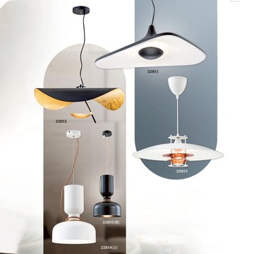 LED單吊燈 A45-39-22851 22852 22853 22854（黑） 22855（白）