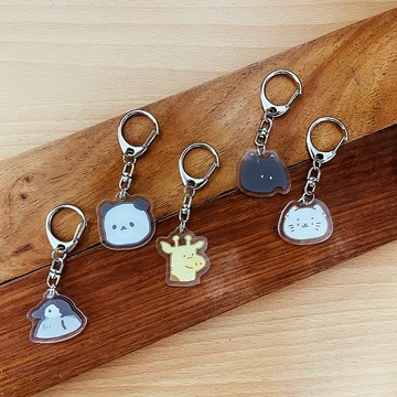 灰塵吊飾 - | 灰塵動物吊飾 | 壓克力吊飾 禮物 鑰匙圈 吊飾 掛飾