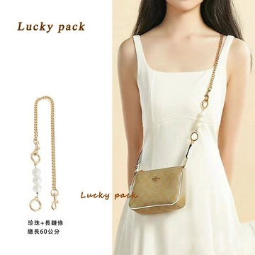 𝑳𝒖𝒄𝒌𝒚 𝒑𝒂𝒄𝒌✨【包包背帶】手工坊蔻馳teri延長鏈coach麻將包腋下包包改造鏈條肩帶配件