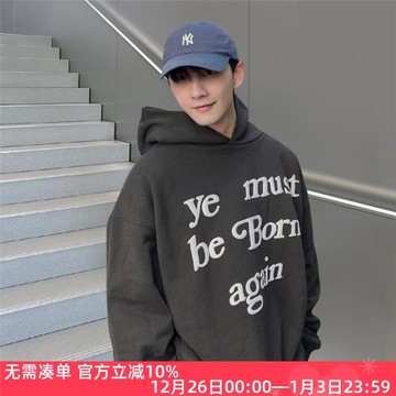 CPFM LIVE KANYE侃爺重生小眾潮牌美式寬松男士情侶加絨連帽衛衣