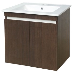 PV26609060E胡桃木面盆置物櫃60CM