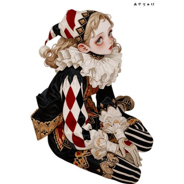 【6 月新品】07-135-0002 人物貼紙 馬戲團風格