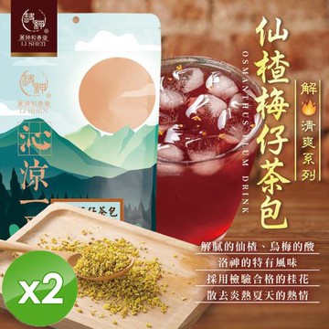 麗紳和春堂 仙楂梅仔茶包(6gx20入/袋)x2袋