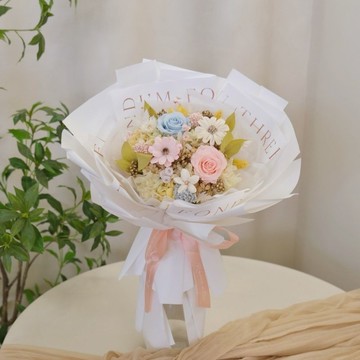 甜蜜花園 夏日甜心藍粉派對 / 七夕花束 情人節禮物 求婚花束