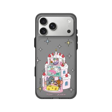iPhone 17 Pro Max Clear (相機按鈕) 酷墨灰 - 湯姆貓與傑利鼠 Tom and Jerry - 生日快樂!