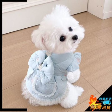 【台灣出貨】寵物外套 貓咪衣服 狗狗衣服 秋冬裝 厚款 貓咪棉衣 狗棉衣 貓公主裙 狗棉服 小型犬外套 比熊寵物衣服