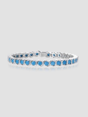 Wavy Tennis Bracelet [Turquoise Blue]